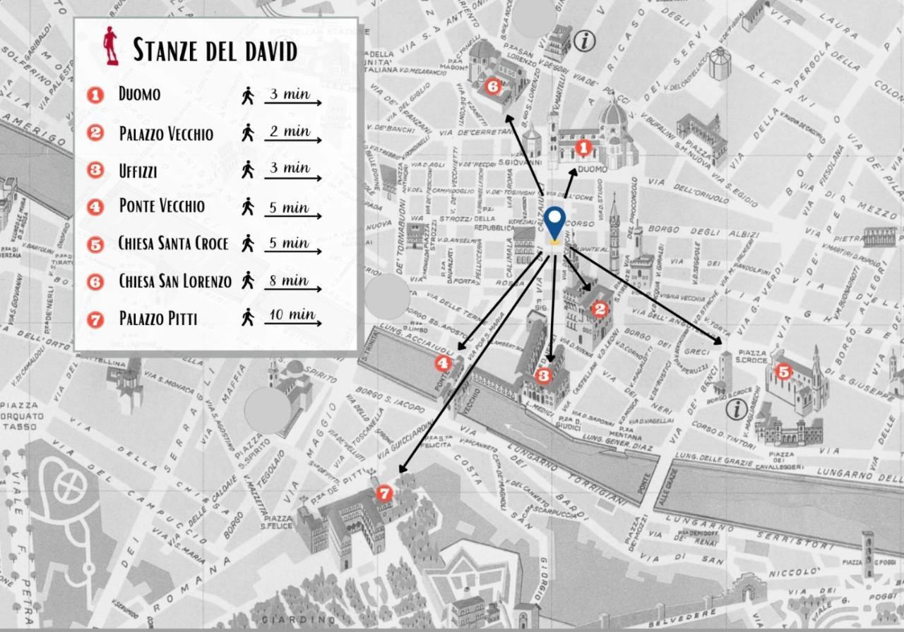 Stanze del David Place Firenze Esterno foto